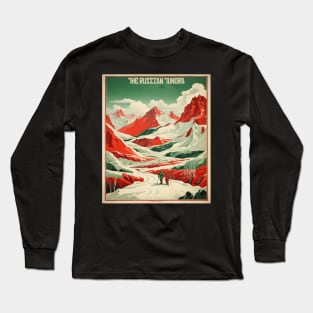 The Russian Tundra  Russia Vintage Tourism Poster Long Sleeve T-Shirt